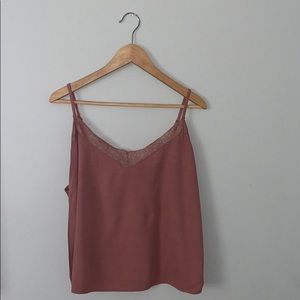 pink lace tank